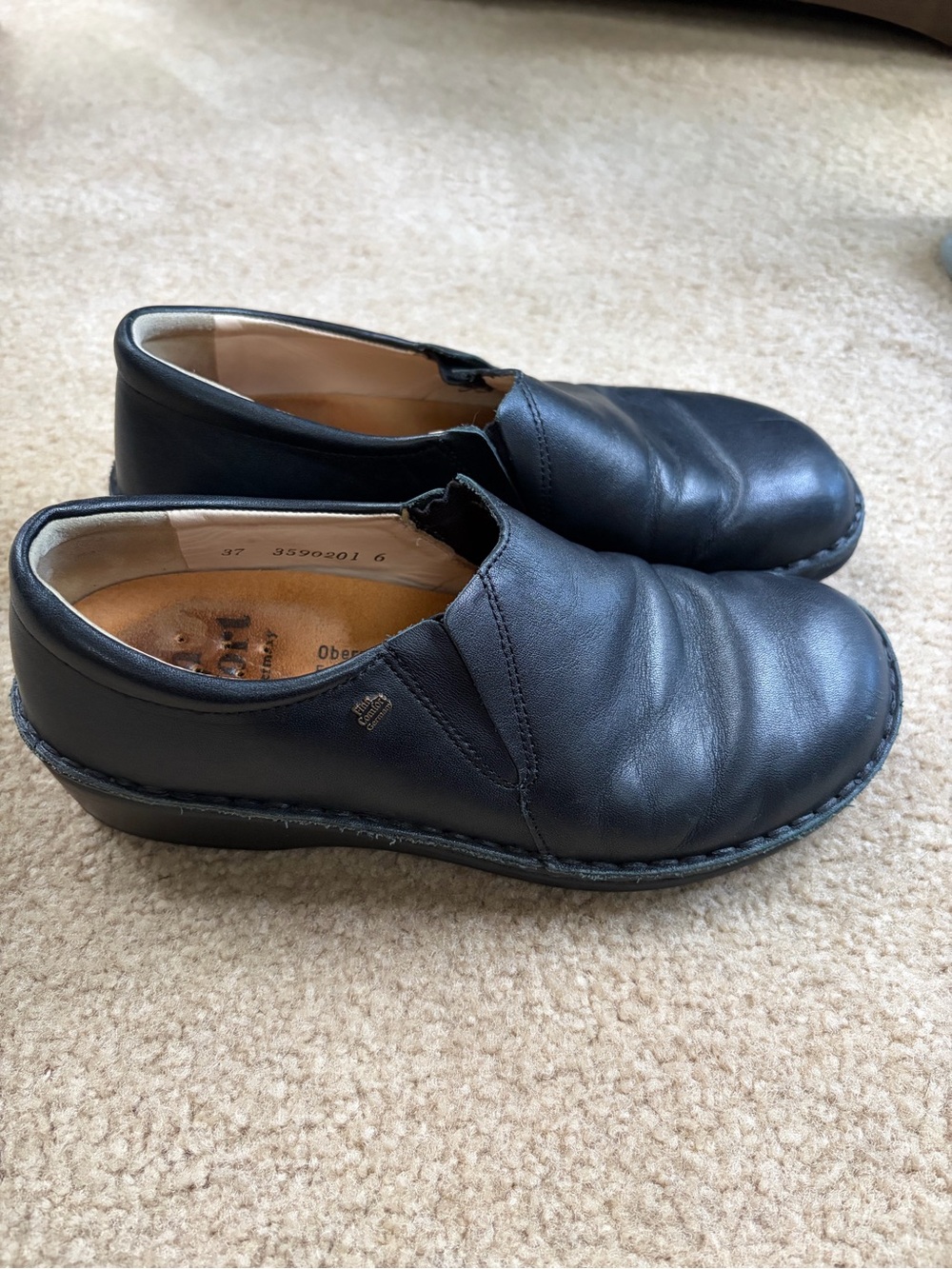 Finn Comfort made in Germany black leather shoes size 37 (US 6.5)